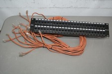 ^ CNAweb 48 Port Cat5e 2U Rackmount 110 RJ45 Network Patch Panel 568A 568B picture