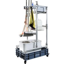 Rolling Cleaning Cart with Mop & Broom Organizer ， Convenient Storage Car picture