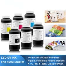 1000ML UV Ink For Ricoh GH2220 Industrial Inkjet Printhead Rigid  picture