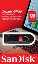 SanDisk 128GB Cruzer GLIDE USB Flash Pen Drive SDCZ600-128G-B35 Sealed Retail Pk picture