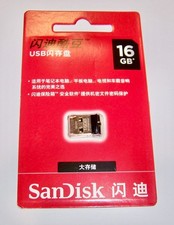 SanDisk Cruzer Fit Flash Drive 16GB USB 2.0 Memory Stick Mini USB Flash Drive picture