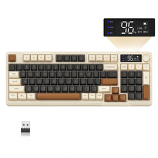 M96 Wireless Membrane Gaming Keyboard Scient Keys with Knob Rainbow Backlit picture