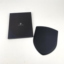 Porsche Design Embossed Leather Computer Mouse Pad Crest Logo picture
