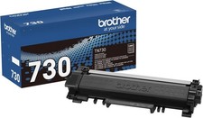 Brother Genuine Standard Yield Toner Cartridge, TN730, Replacement Black Toner picture