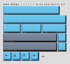 GMK 80082 BL00 - SEALED Spacebars Set - Double Shot ABS Keycaps For Keyboards picture