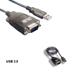 KNTK 3ft USB 2.0 Type A to Serial DB9 Conveter Adapter Cable for ISDN Modem PC picture