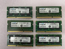 Lot(6) Cruical 8GB  PC3-12800S  Laptop Memory SODIMM picture