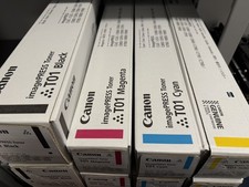 Genuine Canon ImagePRESS Toner T01 Complete Set CYMK Sealed and Unopened OEM picture