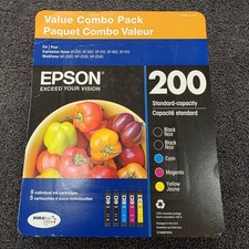 Genuine Epson 200 T2001-5-SVH 5 Ink Cartridges Black Cyan Magenta Yellow picture