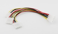 10x IDE 4 PIN Molex Male Power to 3xFemale Splitter Adapter Extension Cable 20cm picture