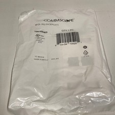25-Count, Commscope 2-port Faceplate for Keystone Jacks, w/ ID, M12L-262 (White) picture