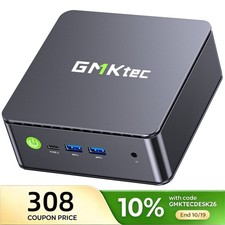 GMKtec NAS Mini PC AMD Ryzen Embedded R2514 16GB RAM 256GB SSD Windows 11 Pro picture