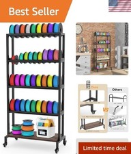 3D Printer Filament Storage Rack, 5-Tier 3D Printing Filament Metal Rack for ... picture