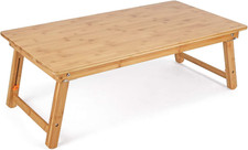 Nnewvante Large Floor Desk Foldable Tray for Adults, Bamboo 33.5 X 17.7In picture