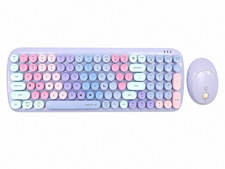 UBOTIE Compact Keyboard & Mouse Bundle QWERTY English Multicolor Purple picture