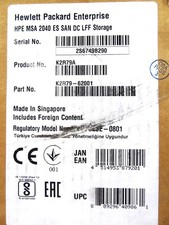HP K2R79A MSA 2040 ES LFF SAN ARRAY DUAL CONTROLLER picture