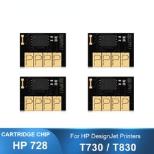 4PC For HP 728 728XL New Upgrade Cartridge Chip For HP DesignJet T730 T830 picture