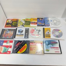 Vintage PC Software CD ROM Lot 17 Windows 95 Norton MSN Game Demos WaveCUBE picture