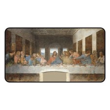 Religious Art Desk Mat, Leonardo da Vinci Last Supper, Premium Mouse Pad picture