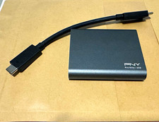 PNY Pro Elite Portable External SSD 1TB USB-C Solid State Drive, Black picture