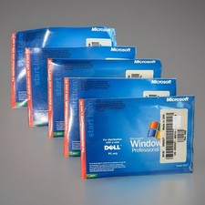 *Lot of 5* Microsoft Windows XP Professional Version 2002 OEM Software For Dell picture