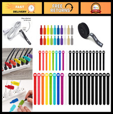 Cable Management Value Pack - 61 Pieces, Organize Cords & Wires, Tangle-Free Sol picture