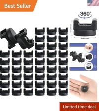 Multipurpose Magnetic Zip Tie Clips - 50 Count for Efficient Cable Management picture
