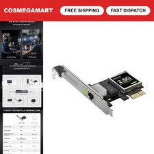 2.5Gb PCIe Network Card for Gaming, Low-Profile Bracket, High-Speed Connectivity picture