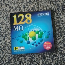 maxell magneto optical disk 128 mo rewriteable New Unopened & Still Sealed Rare picture