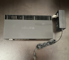 MikroTik RB4011iGS+RM Wired Router 10 LAN Ports SFP+ Up to 10Gbps w/Adapter picture