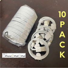 10Pack Fast Charger Cable Lot For iPhone 14 13 12 11 8 7 USB Charging Cord 3/6FT picture