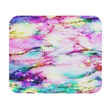 Pastel Galaxy Marble Mouse Pad | Colorful Nebula Desk Mat picture