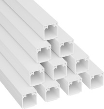 32.8Ft Cable Raceway, Self Adhesive Cord Cover, Hide Surface Wires, Paintable - picture