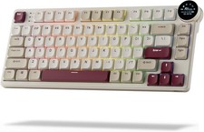 RK ROYAL KLUDGE N80 Low Profile Mechanical Keyboard w/Smart Screen & Knob picture