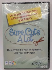 Sure Cuts A Lot CD-ROM  For Cricut Craft Edge RARE NEW picture