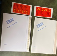 IBM Vintage Sticker & Customer Response Forms Lot Of 4 picture