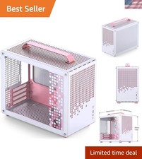 JONSPLUS Z20 Pink/White Micro-ATX Mini Tower Pc Case,with Detachable Carrying... picture