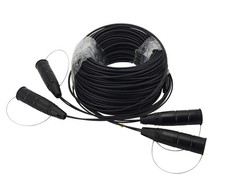 Armored Fiber Optic Cable ST to ST 6 Strands Single Mode with Protective Cap picture