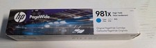HP 981X PageWide High Yield Cyan Original Ink Cartridge L0R09A EXP 06/20 picture