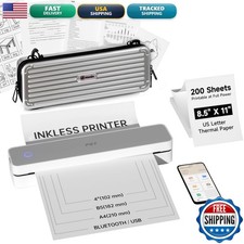 PRT Portable Thermal Printer Carry Case 200 Sheets Thermal Paper picture
