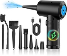 Electric Compressed air Duster 91000RPM Pc Compter laptop Keyboard Cleaner can picture