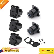 Metallic 5PCS USB C to USB 3.0 Panel Mount Adapters - Durable & Versatile picture