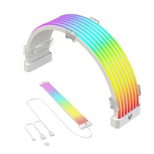 ARGB GPU Cable Sleeved 24 Pin ATX RGB Extension Kit 5V 3Pin PSU Sync picture