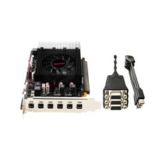 Xynsviu  Radeon R7 350 2G Video Card, GPU 6 Mini-DisplayPort to VGA Outputs picture