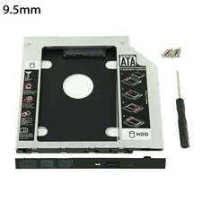 New For CD/DVD-ROM Optical Bay 9.5mm Universal SATA 2nd HDD SSD Hard Drive Caddy picture