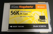 3COM MEGAHERTZ 56K WINMODEM PC CARD, MODEL 3CCM356 picture