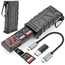 Dual Slot SD/Micro SD Card Holder & Reader picture
