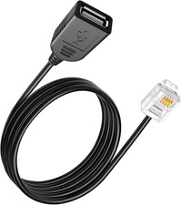 Rj116P4C Male to USB Female, RJ11 to USB Modem Adapter, Used picture