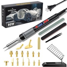 SARDVISA 22-in-1 3D Printer Smoothing Tool Kit with Soldering Tips, 80W picture