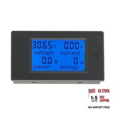 DC 6.5-100V 0-20A Digital LCD Display Voltmeter Ammeter Multimeter Wattmeter picture